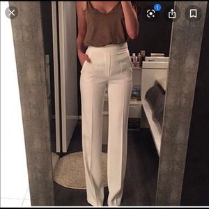 BCBG white wide leg pants